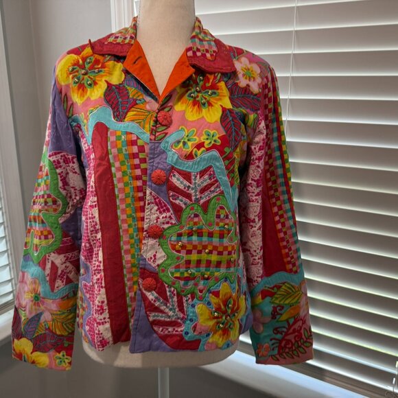 Madison Studio Quilted/Embroidered Jacket S - Picture 3 of 14
